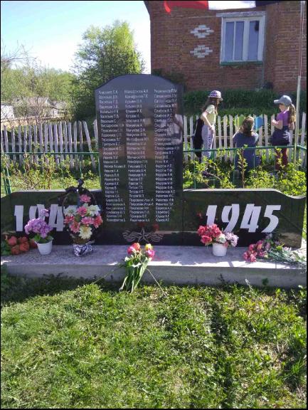 Памятник воинам-землякам, участникам в Великой Отечественной войны 1941-1945 гг.