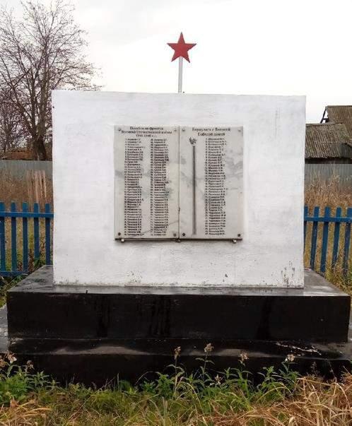 Обелиск односельчанам, погибшим в годы Великой Отечественной войны
