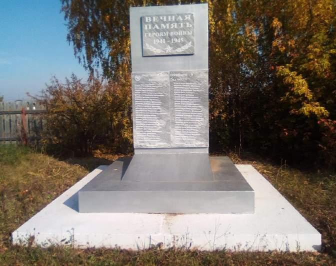Обелиск землякам, погибшим в годы Великой Отечественной войны