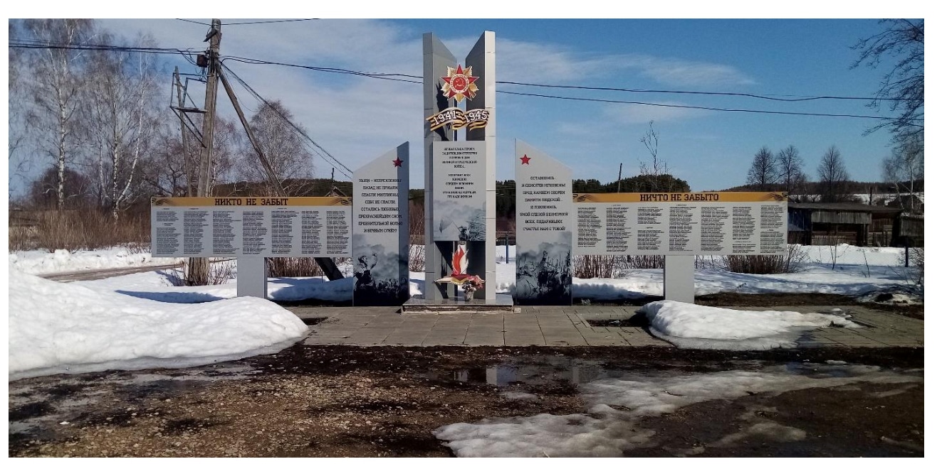 Памятник погибшим в годы Великой Отечественной войны д. Нижние Юри