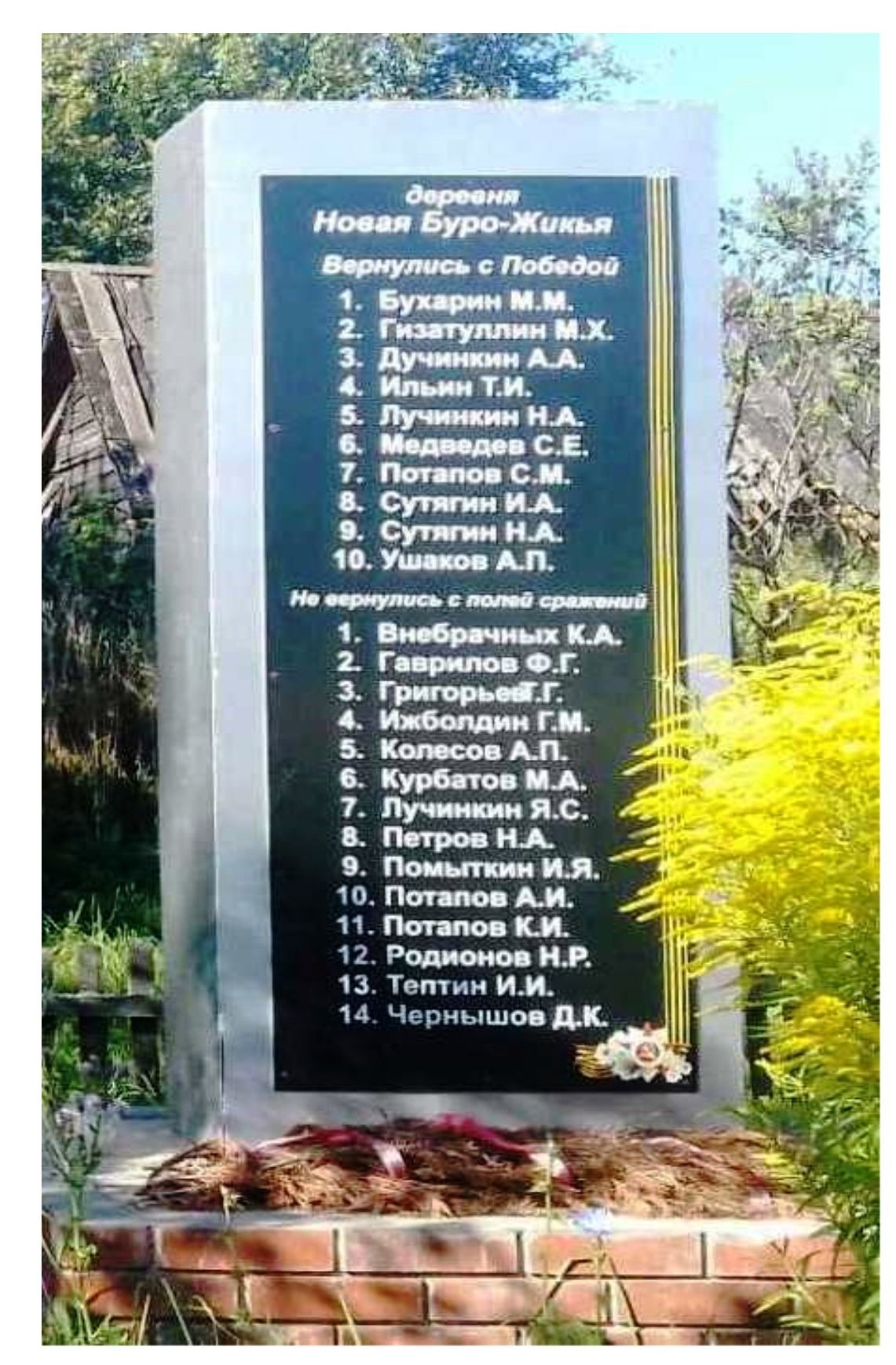 Памятник павшим солдатам-героям в годы Великой Отечественной войны 1941-1945 гг.