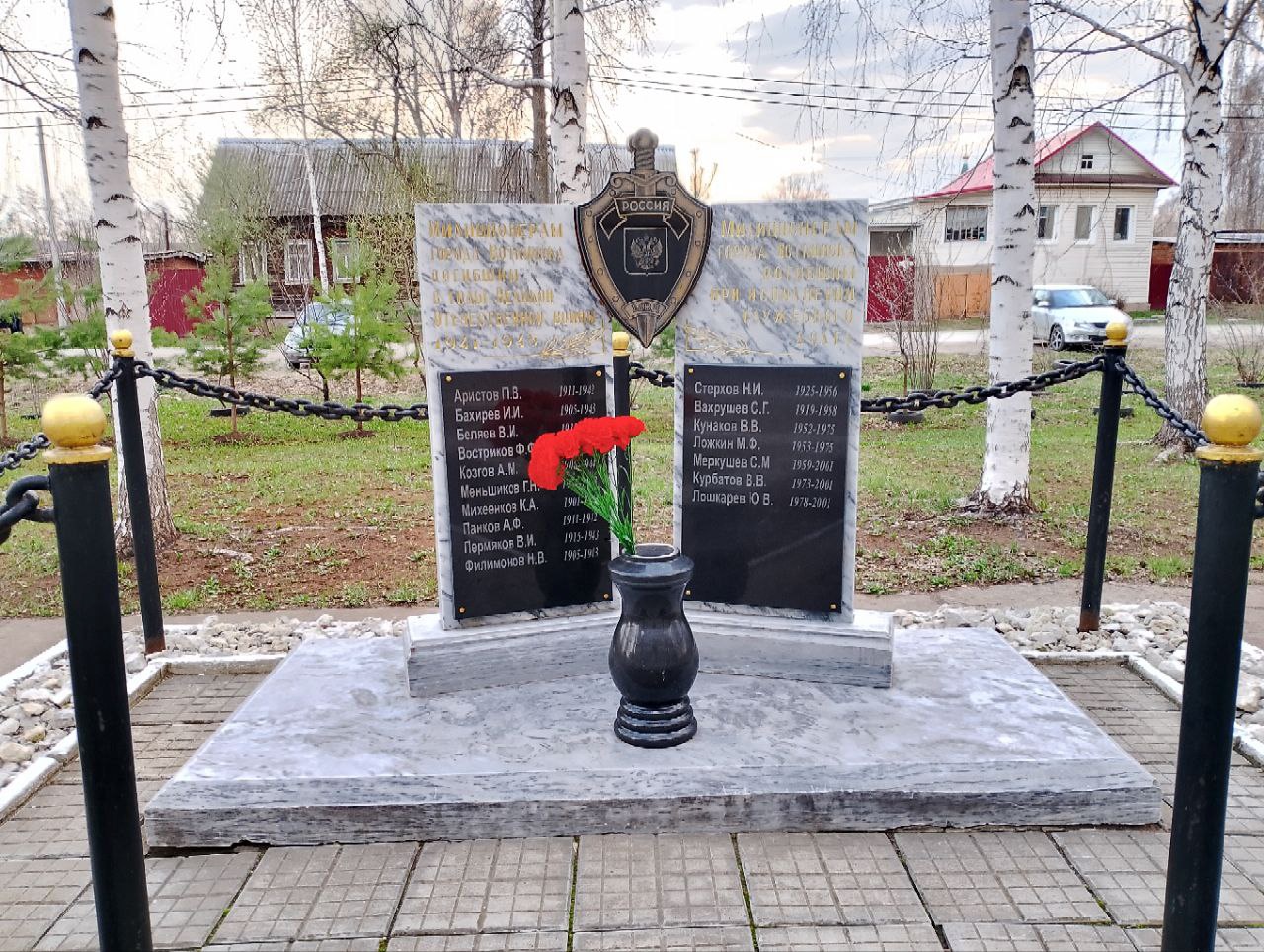 Памятник сотрудникам милиции, погибшим в годы Великой Отечественной войны, в ходе контртеррористической операции в Чечне и на боевом посту